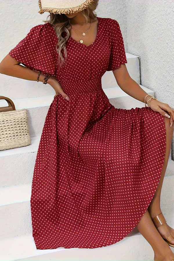 Elegant Summer V-Neck Dress