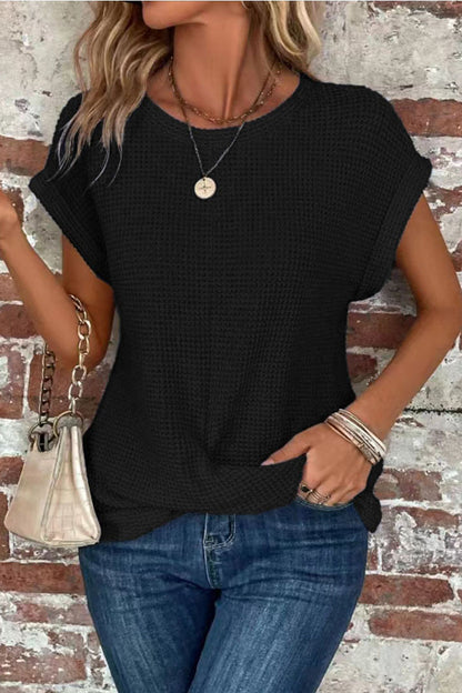 Elegant Summer T-Shirt with Twist Front