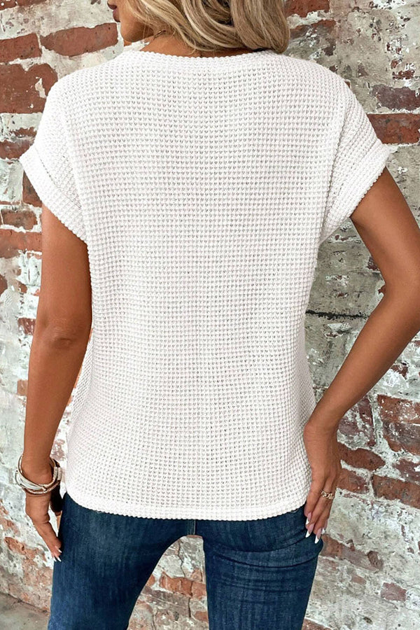 Elegant Summer T-Shirt with Twist Front