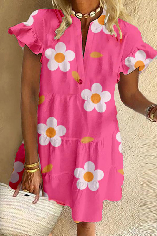 Hot Pink Summer Outing Dress