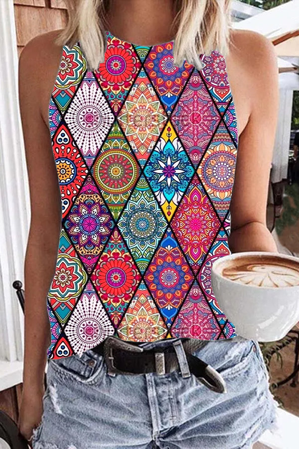 Bohemian Printed Vest