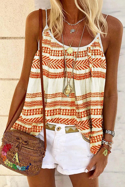 Bohemian Ethnic Style Camisole Top