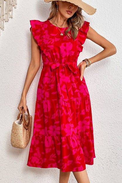 Worth Your While Magenta Babydoll Dress