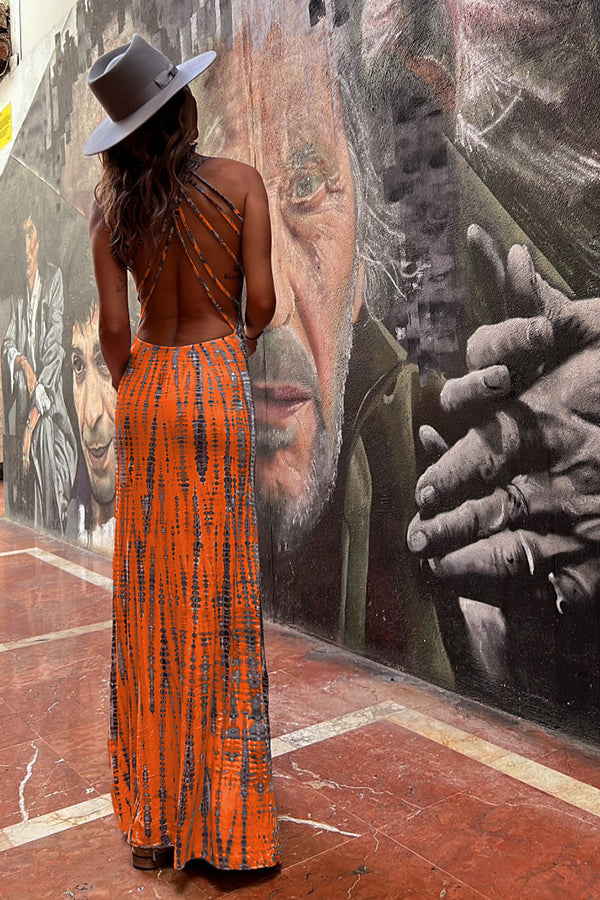 Bohemian Tie-Dye Maxi Dress