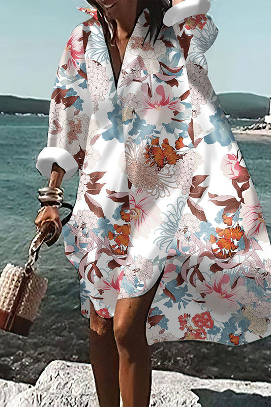 Printed Shirt Dress