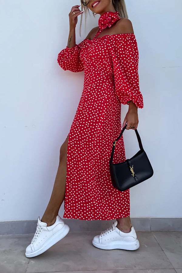 Lady Dots Dress Red