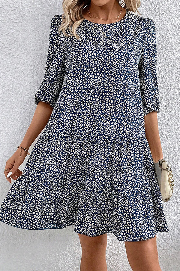 Leopard Print Swing Dress