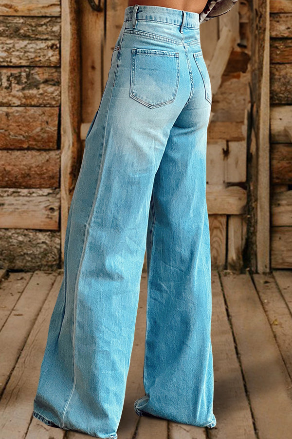 Retro Wide Leg Jeans