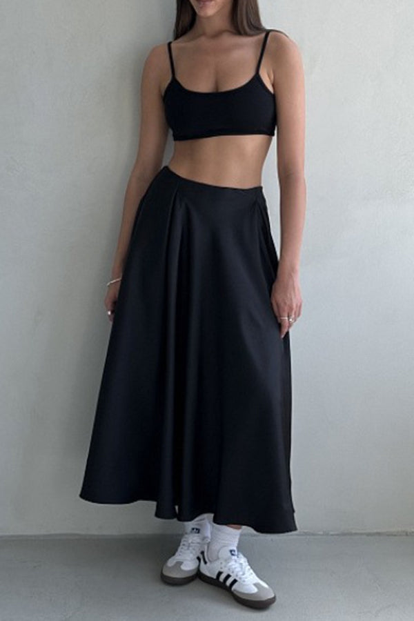 Sophisticated Satin Skirt