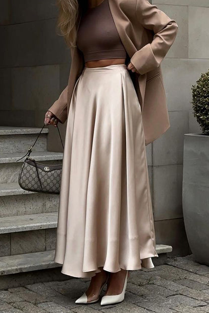 Sophisticated Satin Skirt