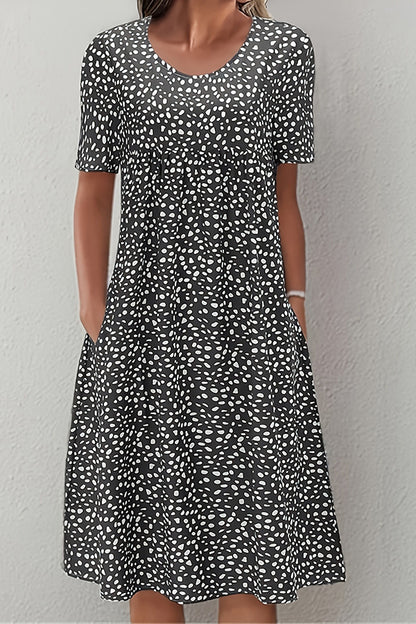 Polka Dot Bohemian Midi Dress