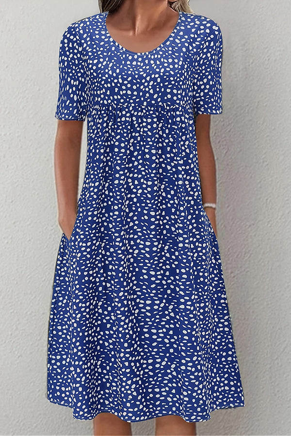 Polka Dot Bohemian Midi Dress