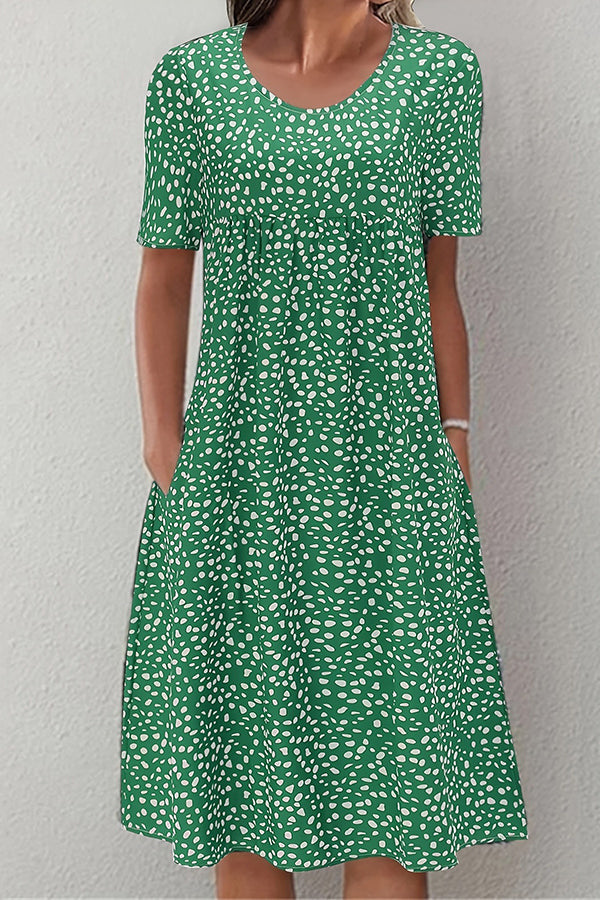 Polka Dot Bohemian Midi Dress