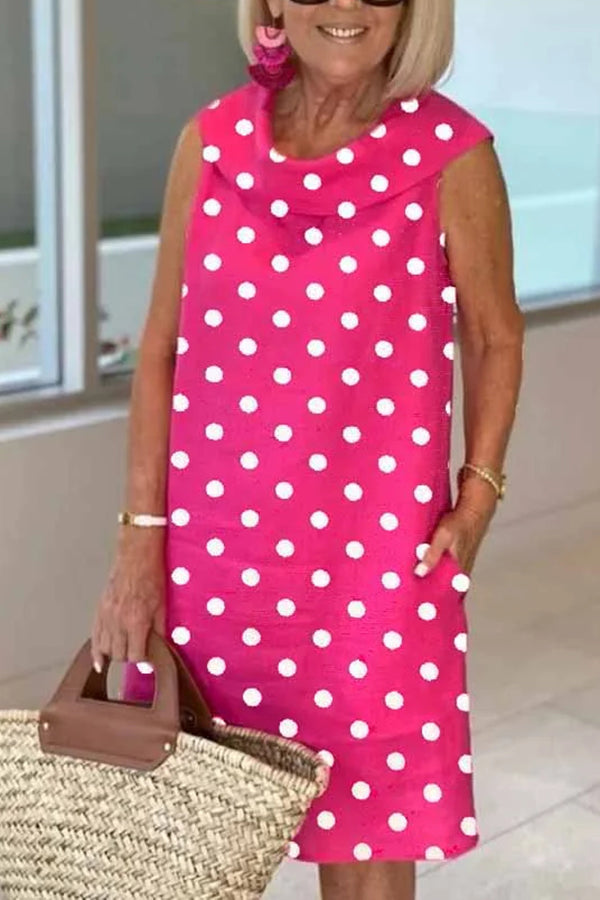 Polka Dot Sleeveless Dress