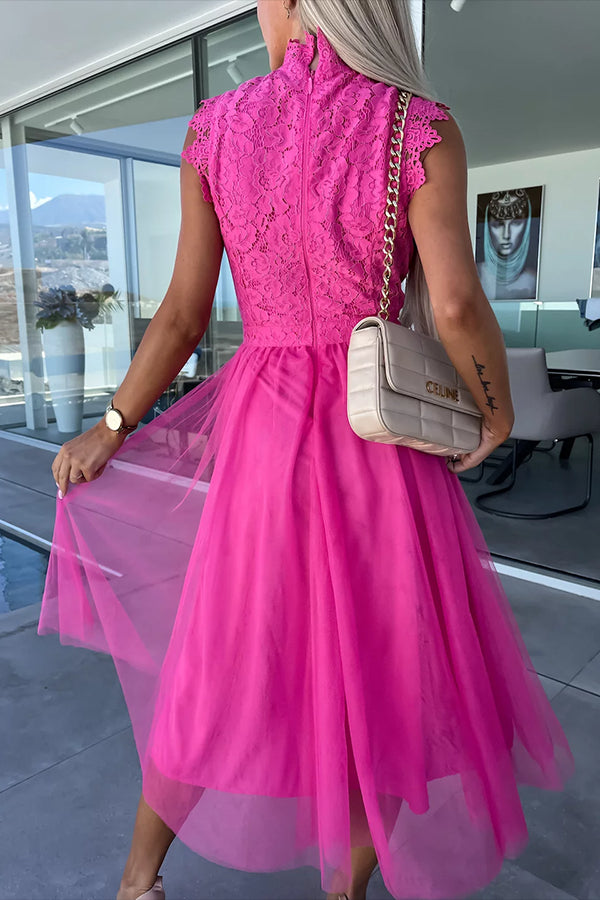 Sherry Pink Lace Dress