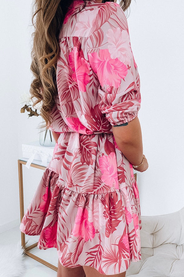 Nath Dress With A Floral Print Rose