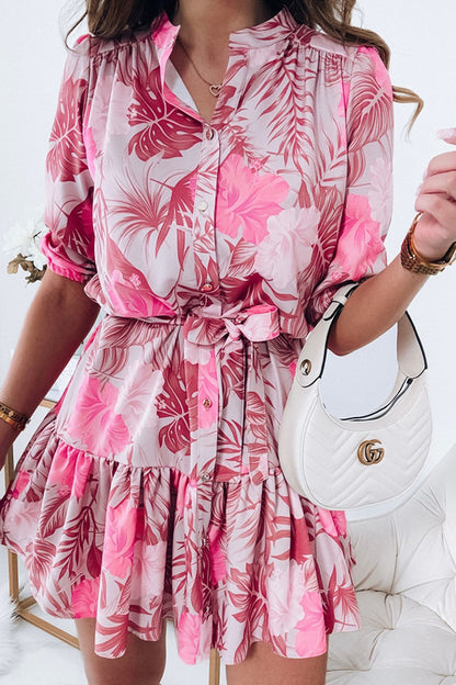 Nath Dress With A Floral Print Rose