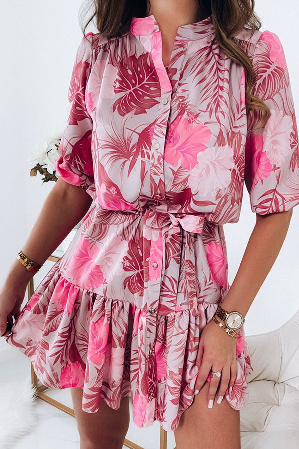 Nath Dress With A Floral Print Rose