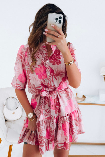 Nath Dress With A Floral Print Rose