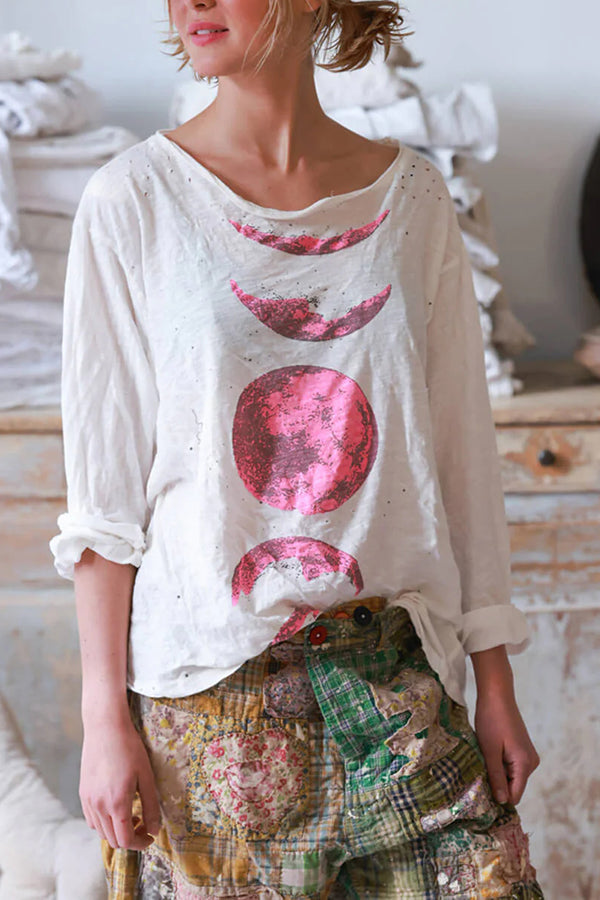 Printed Linen T-Shirt