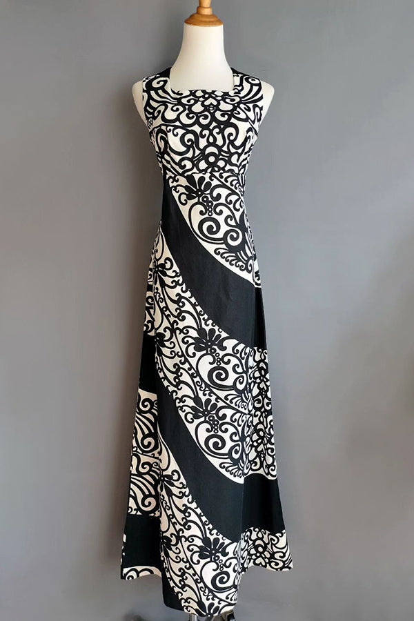 1970s Supergraphic Maxi Sundress