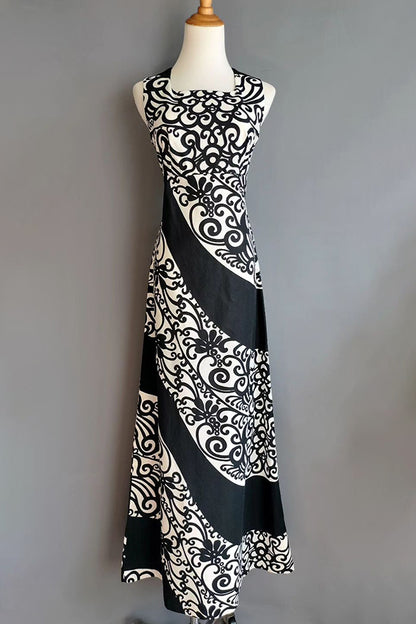 1970s Supergraphic Maxi Sundress