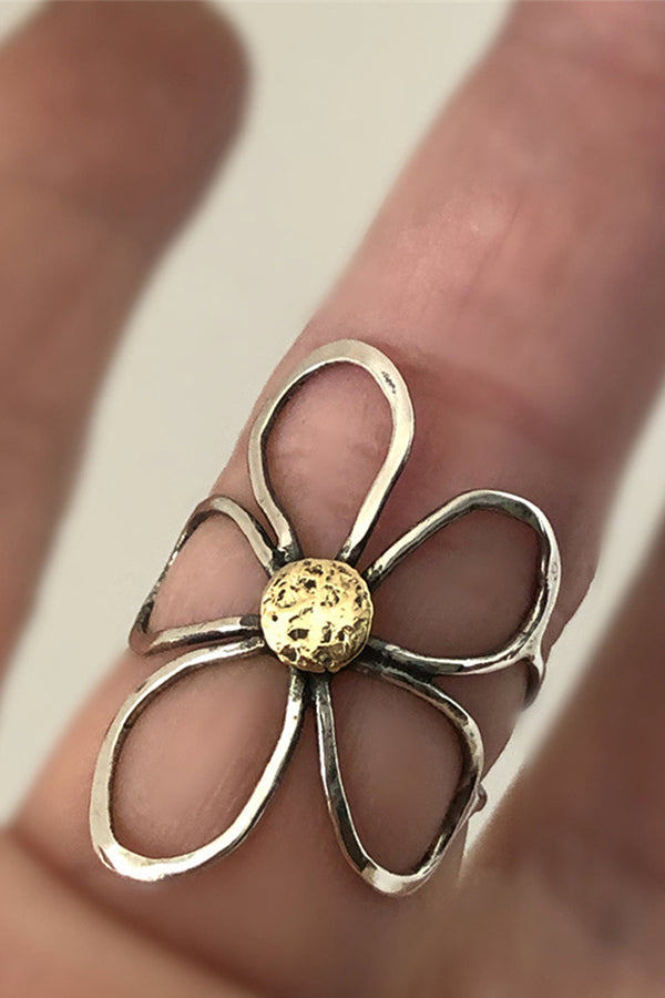 Antique Copper Flower Ring