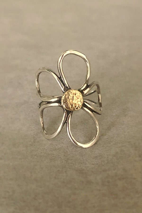 Antique Copper Flower Ring