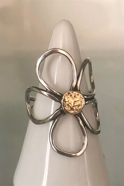 Antique Copper Flower Ring