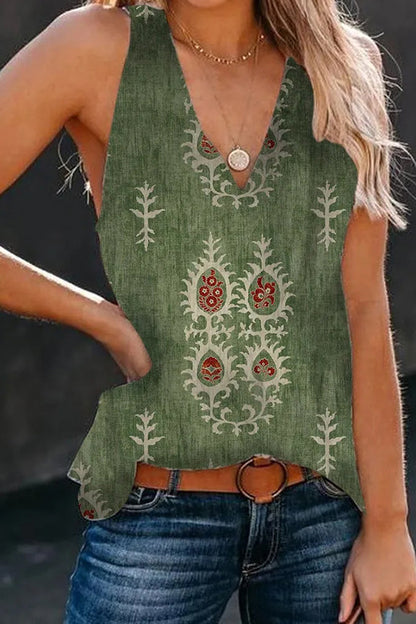 Bohemian Print Tank Top