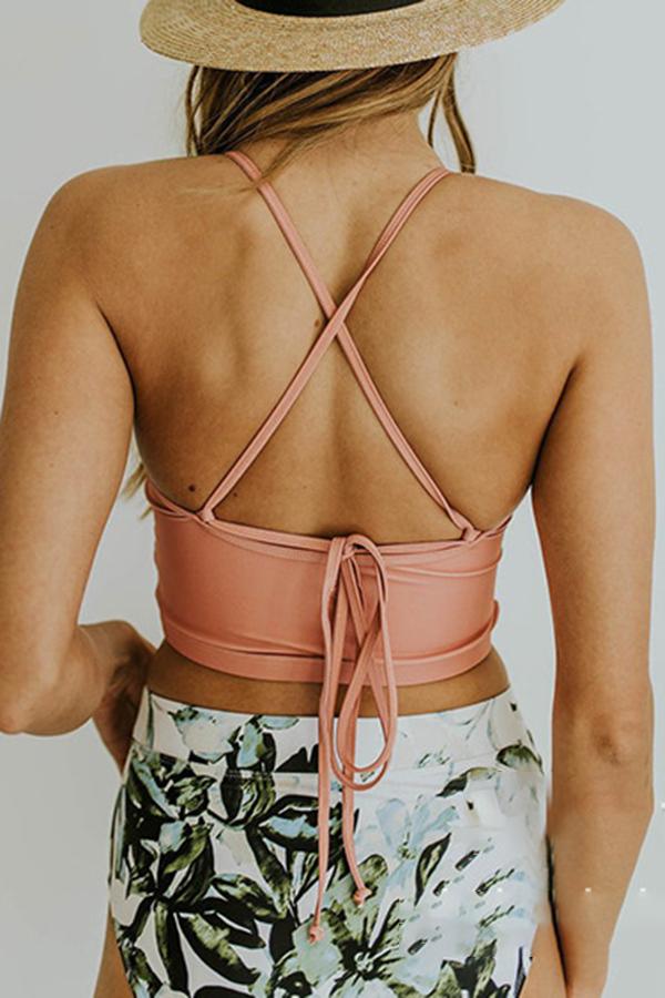 High Waist Printed Ins Bikini